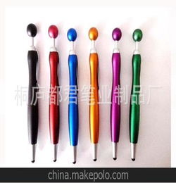 直销办公用品塑料礼品促销触控笔造型笔 电容笔 三星苹果专用